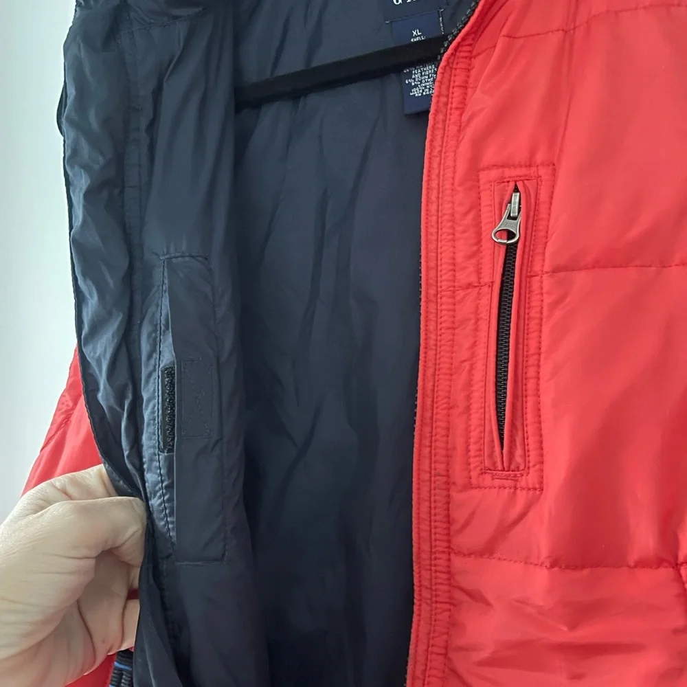 GAP Boys XL Red Puffer Vest Down Filled Lightweight Zip Winter Jacket Gorpcore